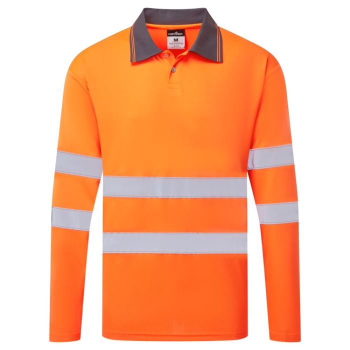 Portwest ES1 Essential HV PoloShirt L/S, narancs
