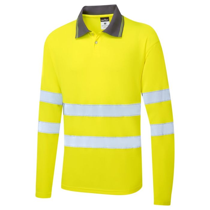 Portwest ES1 Essential HV PoloShirt L/S, sárga