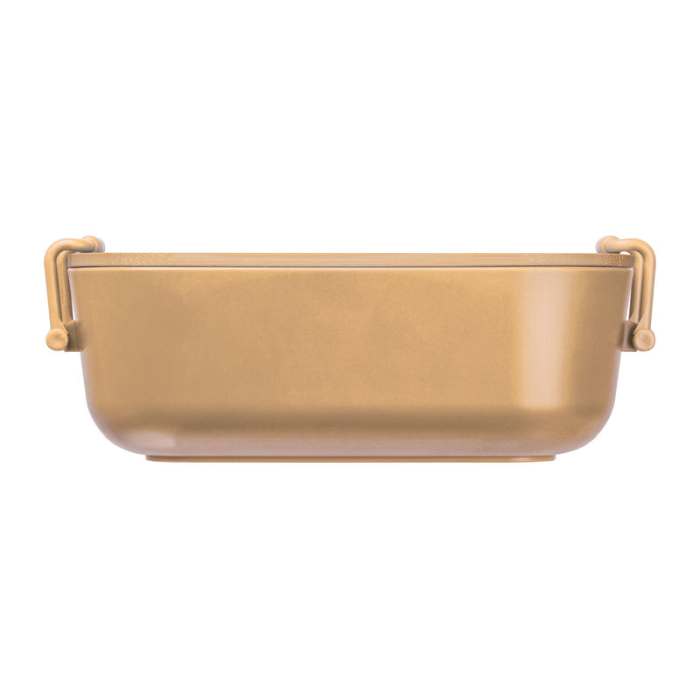 Reklámajándék | Ételhordó bambuszfedéllel , 750 ml, bézs