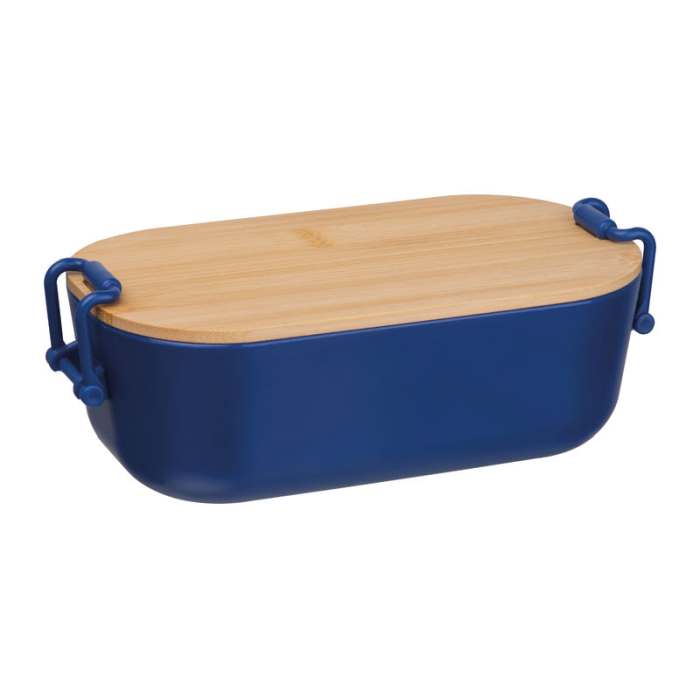 Ételhordó bambuszfedéllel , 750 ml, sötétkék | Reklámajándék, reklámtárgy, céges ajándék, egyedi reklámajándék Reklámajándék | Ételhordó bambuszfedéllel , 750 ml, sötétkék