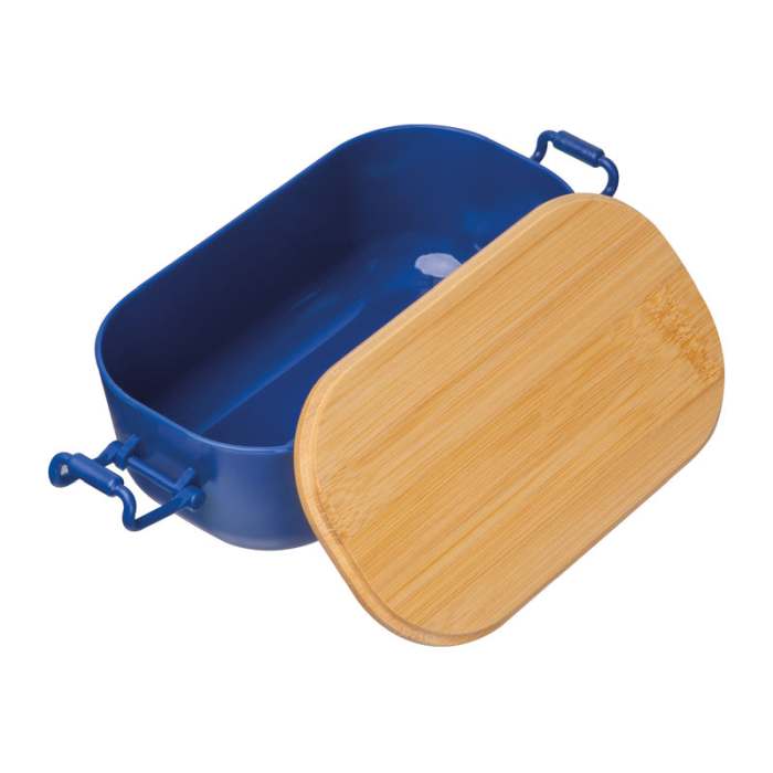 Ételhordó bambuszfedéllel , 750 ml, sötétkék | Reklámajándék, reklámtárgy, céges ajándék, egyedi reklámajándék Reklámajándék | Ételhordó bambuszfedéllel , 750 ml, sötétkék