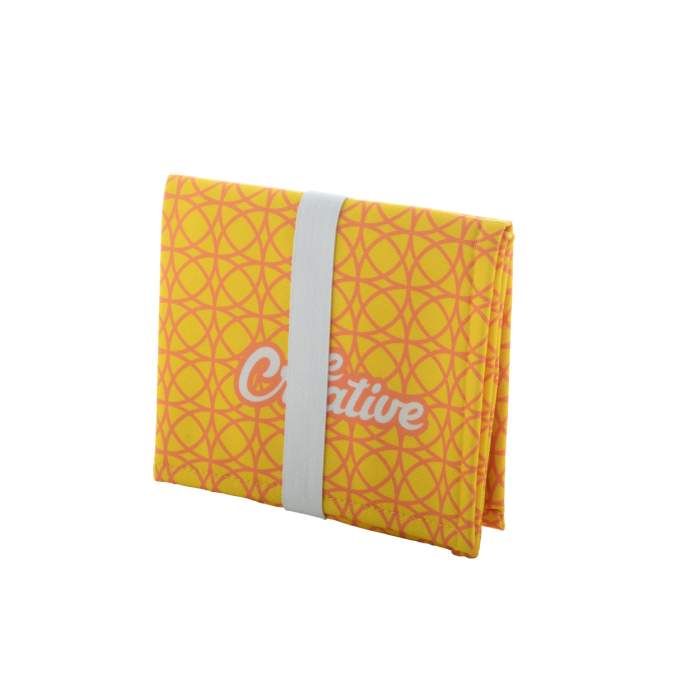 Fanseat Fold egyediesíthető RPET ülőpárna, fehér | Reklámajándék, reklámtárgy, céges ajándék, egyedi reklámajándék Fanseat Fold egyediesíthető RPET ülőpárna, fehér