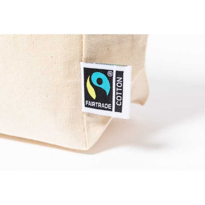 Reklámajándék | Ferbyss Plus Fairtrade kozmetikai táska, natúr