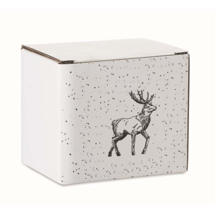 Reklámajándék | Festimug Karácsonyi kerámia bögre 300ml, fekete