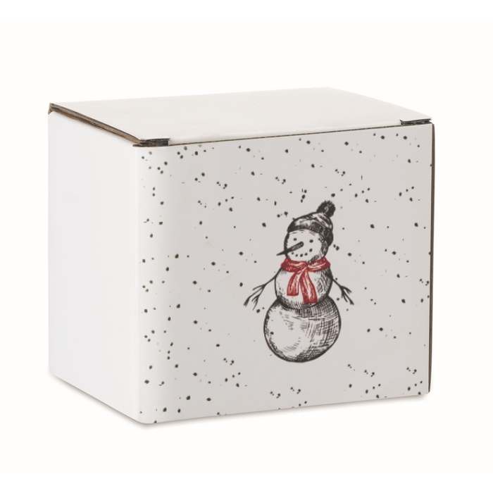 Reklámajándék | Festimug Karácsonyi kerámia bögre 300ml, fekete