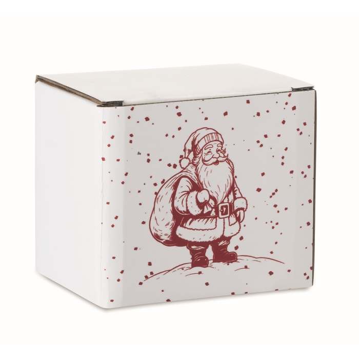 Reklámajándék | Festimug Karácsonyi kerámia bögre 300ml, piros