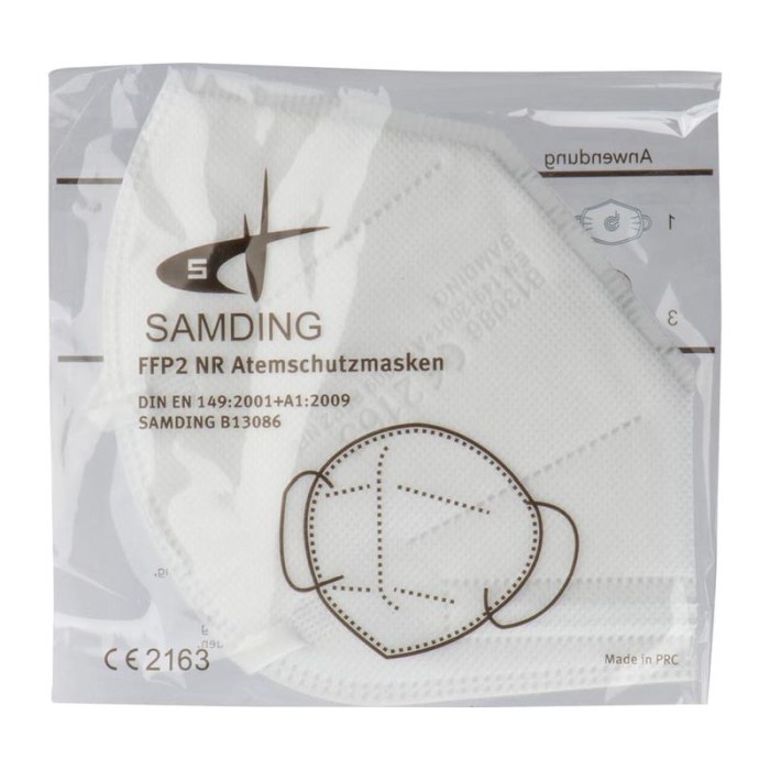 Reklámajándék: FFP2 maszk, fehér