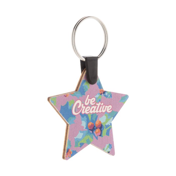 Fjerny Creative egyedi karácsonyi kulcstartó, csillag, natúr | Reklámajándék, reklámtárgy, céges ajándék, egyedi reklámajándék Reklámajándék | Fjerny Creative egyedi karácsonyi kulcstartó, csillag, natúr