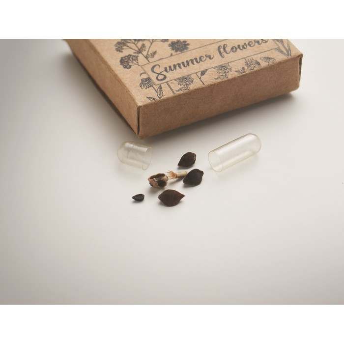 Reklámajándék | Flomix Virágmag keverék korong, bézs