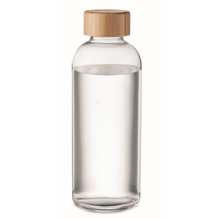 Frisian palack bambuszfedéllel, 650 ml, átlátszó
