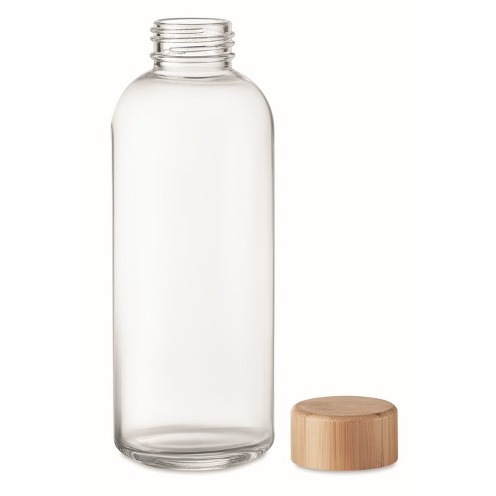 Frisian palack bambuszfedéllel, 650 ml, átlátszó