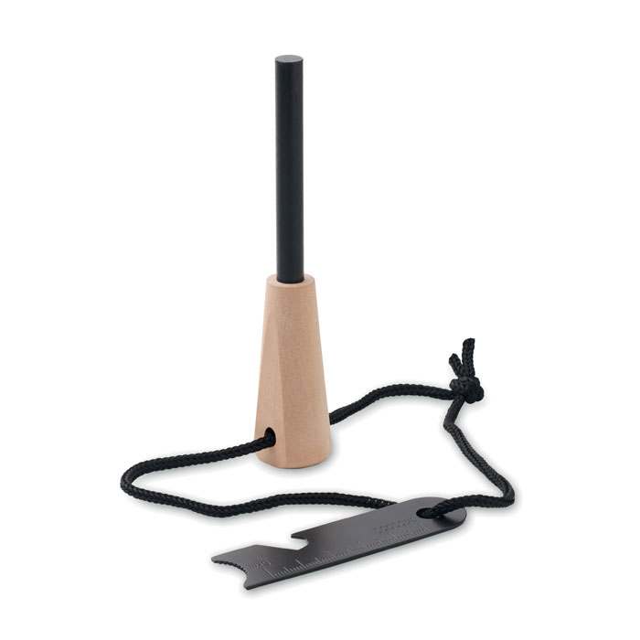 Reklámajándék | Fuegor Fenyőfa tűzgyújtó szerszám, fekete