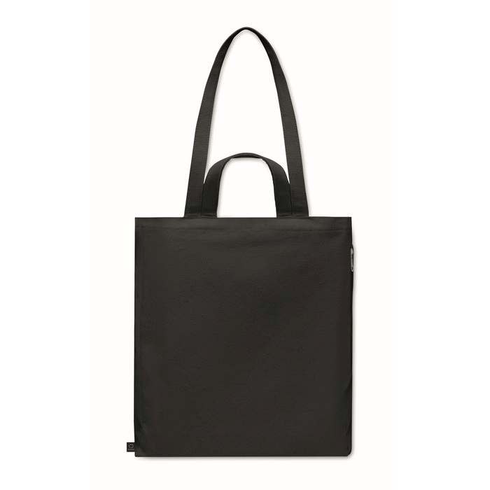 Reklámajándék | Gave Colour Újrahasz. pamut bevásárlótáska, fekete