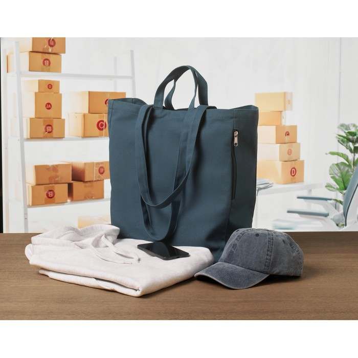 Reklámajándék | Gave Colour Újrahasz. pamut bevásárlótáska, kék