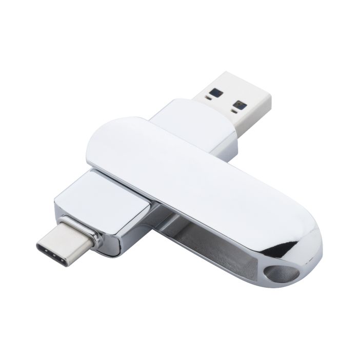 Reklámajándék | Gigax OTG USB memória, ezüst