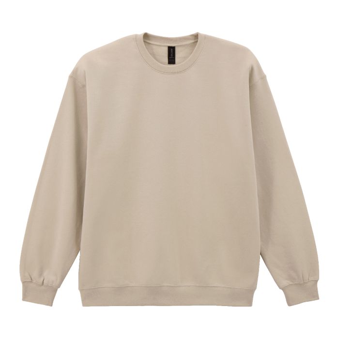 Reklámajándék | GISF000 kerek nyakú céges pulóver, natúr