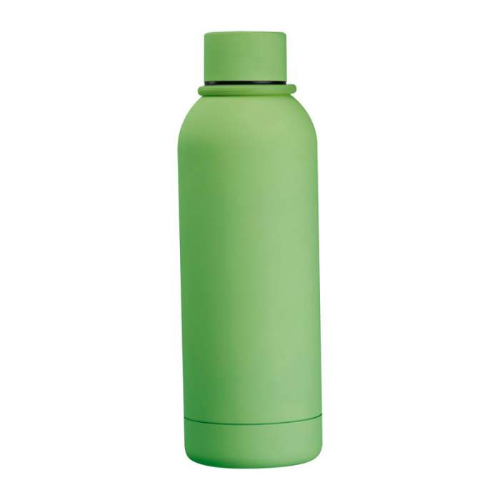 Gumírozott vákuumszigetelt ivópalack, 700ml, világoszöld | Reklámajándék, reklámtárgy, céges ajándék, egyedi reklámajándék Reklámajándék | Gumírozott vákuumszigetelt ivópalack, 700ml, világoszöld