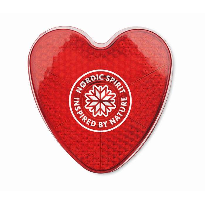 Reklámajándék | Haert Szív fényvisszaverő lámpa, piros