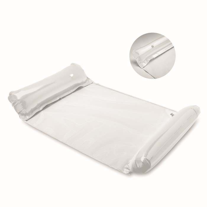 Reklámajándék | Hamafloat Felfújható hálós vízi függőágy, fehér