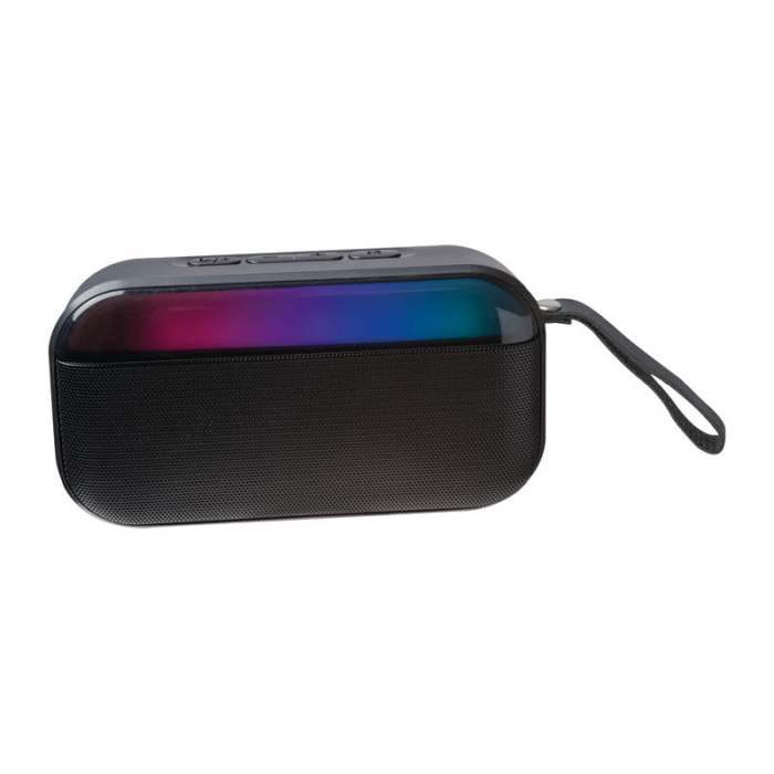 Reklámajándék | Hangszóró LED világítással, fekete