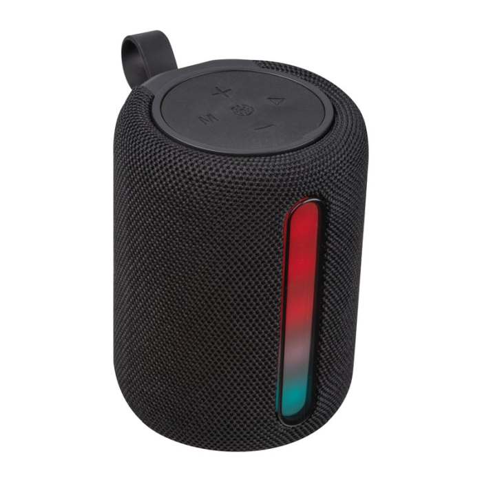 Reklámajándék | Hangszóró LED világítással, fekete