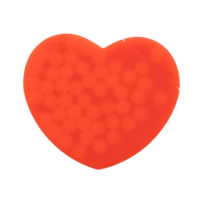 Reklámajándék | HeartMint cukorka adagoló, piros