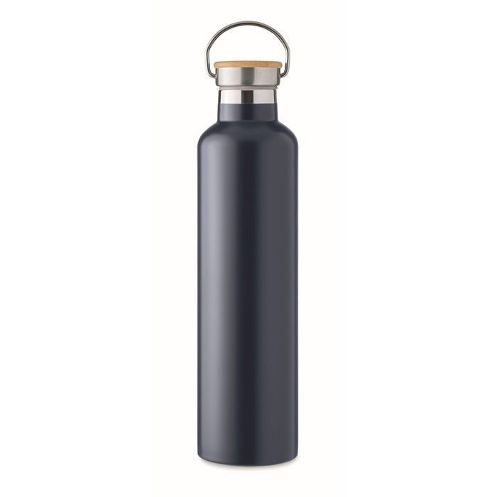 Helsinki Large duplafalú termosz 1 l, sötétkék