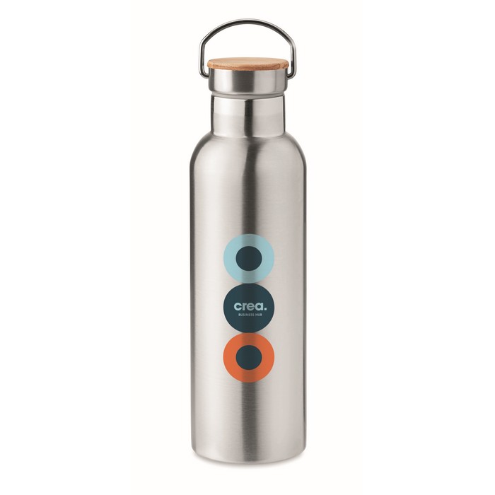 Helsinki Med duplafalú termosz 750 ml, ezüst