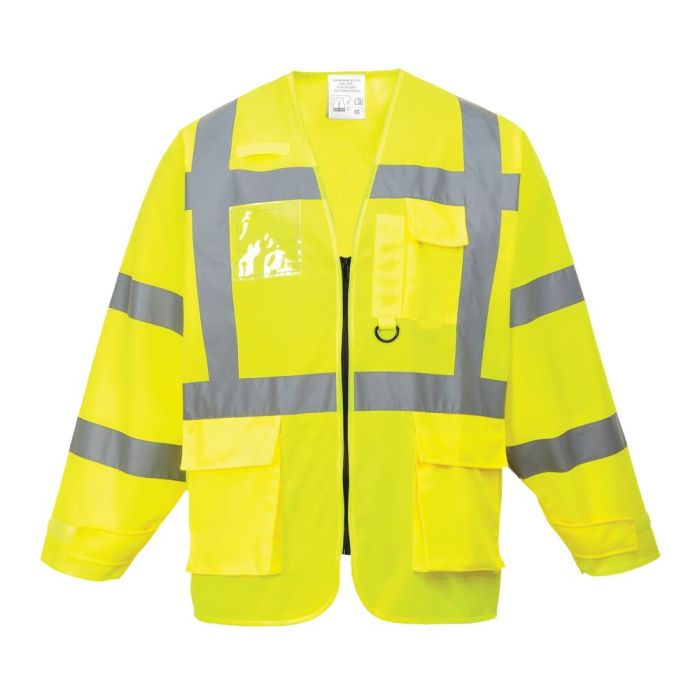 Portwest Hi-Vis Executive Kabát, sárga | Adgift Reklámajándéktól Portwest Hi-Vis Executive Kabát, sárga