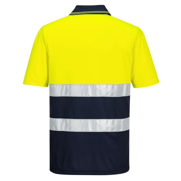 Portwest Hi-Vis Kéttónusú könnyű póló S/S, sárga/navy | Adgift Reklámajándéktól Portwest Hi-Vis Kéttónusú könnyű póló S/S, sárga/navy