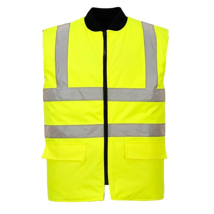 Portwest Hi-Vis kifordítható mellény, sárga | Adgift Reklámajándéktól Portwest Hi-Vis kifordítható mellény, sárga
