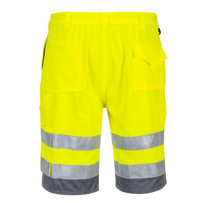 Portwest Hi-Vis rövidnadrág, sárga/szürke