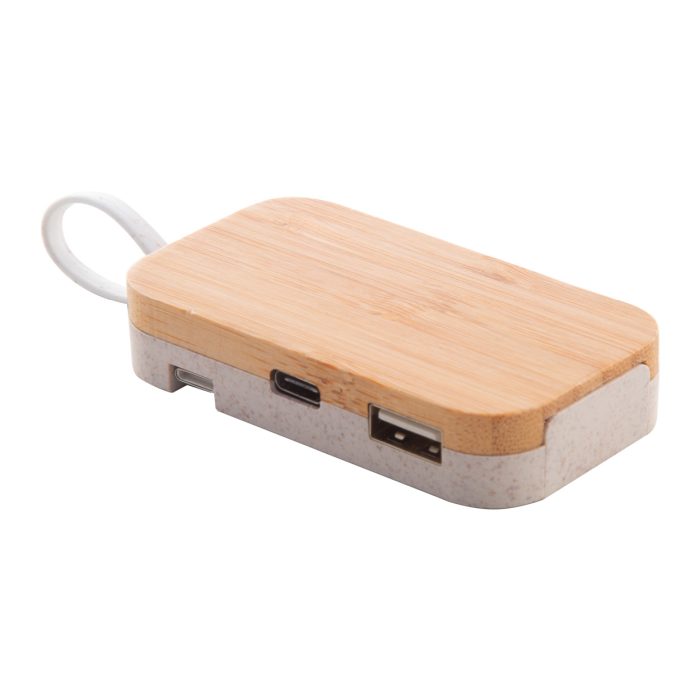 Reklámajándék | Holbaru USB hub, natúr