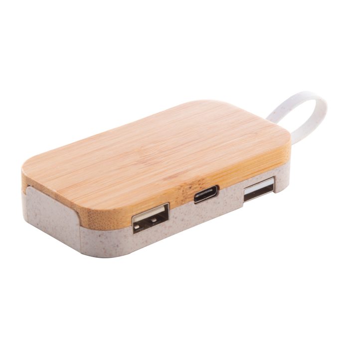 Reklámajándék | Holbaru USB hub, natúr