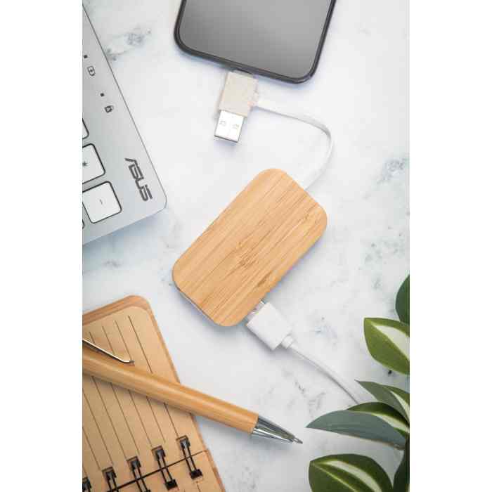 Reklámajándék | Holbaru USB hub, natúr
