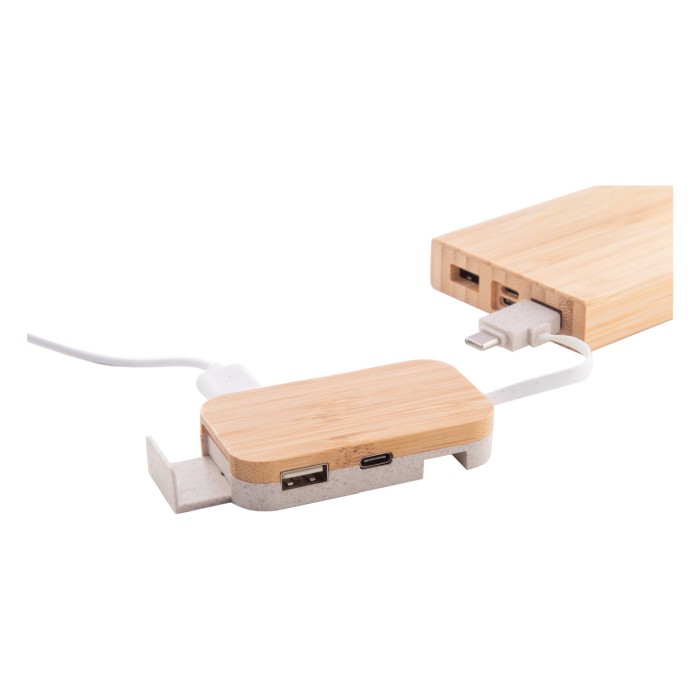 Reklámajándék | Holbaru USB hub, natúr