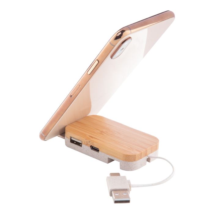 Reklámajándék | Holbaru USB hub, natúr