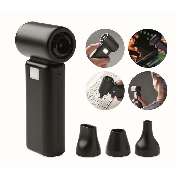 Hordozható turbó ventilátor, fekete | Reklámajándék, reklámtárgy, céges ajándék, egyedi reklámajándék Reklámajándék | Hordozható turbó ventilátor, fekete