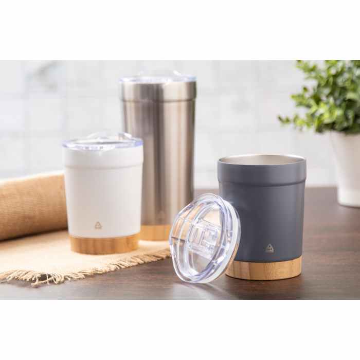 Reklámajándék | Icatu thermo pohár, fehér, 300 ml