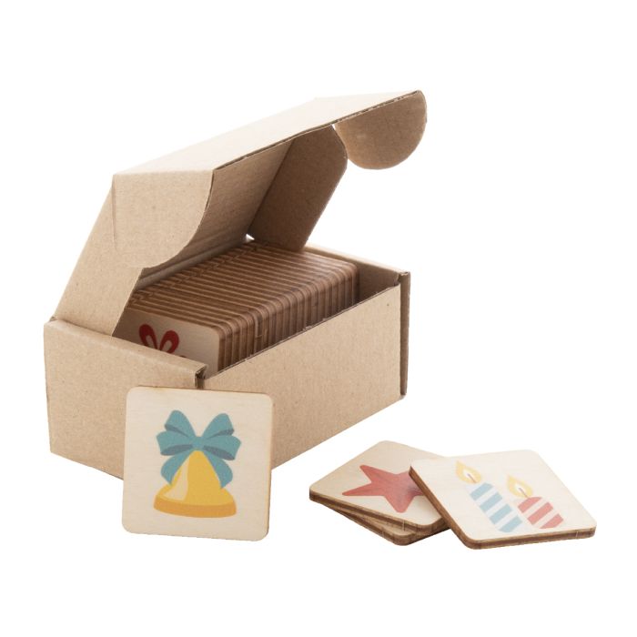 Immermor Xmas memóriajáték, natúr | Reklámajándék, reklámtárgy, céges ajándék, egyedi reklámajándék Reklámajándék | Immermor Xmas memóriajáték, natúr