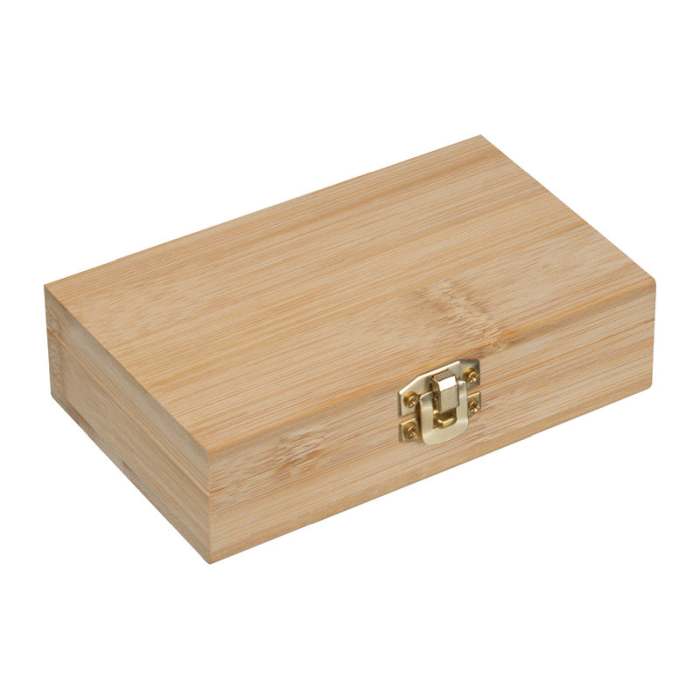 Reklámajándék | Jégkocka készlet bambuszdobozban, bézs