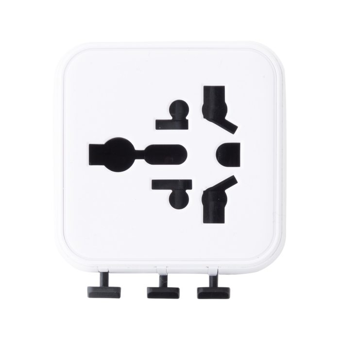 Reklámajándék | Jetsetter Pico RPC adapter utazáshoz, fehér