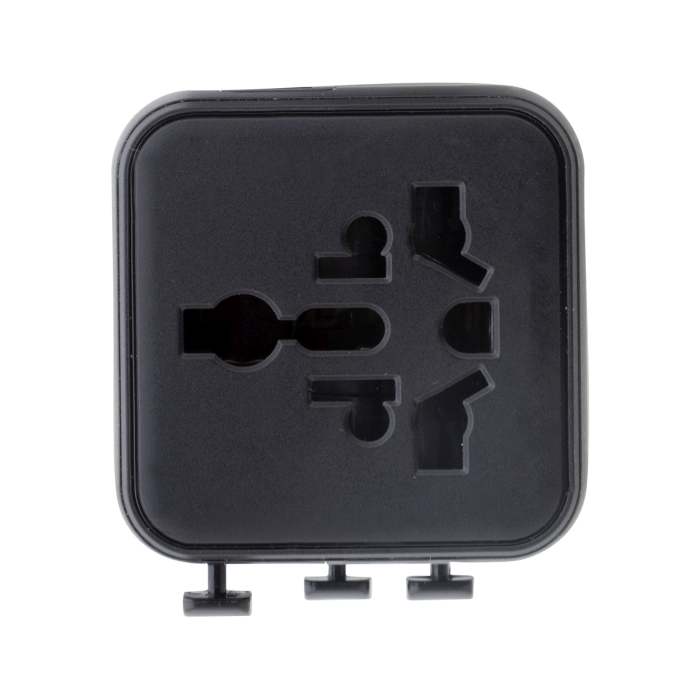 Reklámajándék | Jetsetter Pico RPC adapter utazáshoz, fekete