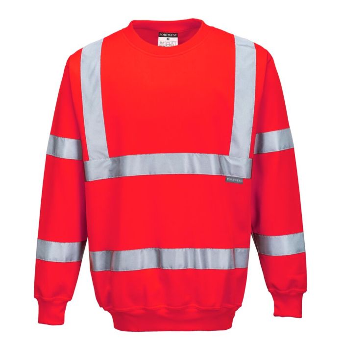 Portwest Jól láthatósági pulóver, piros | Adgift Reklámajándéktól Portwest Jól láthatósági pulóver, piros
