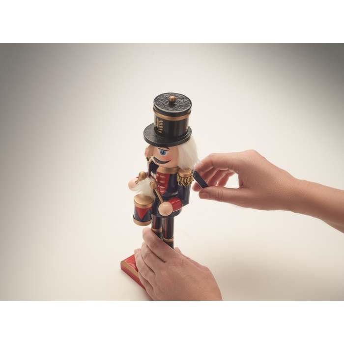 Reklámajándék | Jolly Crunch Diótörő alakú dísz fából, kék