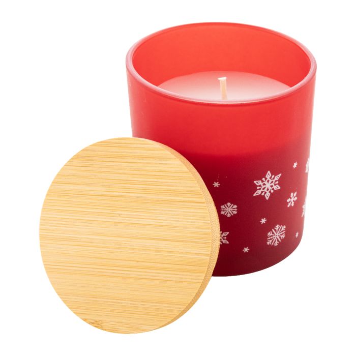 Jouluz karácsonyi gyertya, fahéj, piros | Reklámajándék, reklámtárgy, céges ajándék, egyedi reklámajándék Reklámajándék | Jouluz karácsonyi gyertya, fahéj, piros