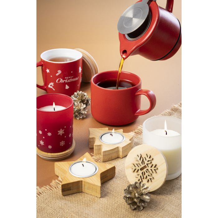 Jouluz karácsonyi gyertya, fahéj, piros | Reklámajándék, reklámtárgy, céges ajándék, egyedi reklámajándék Reklámajándék | Jouluz karácsonyi gyertya, fahéj, piros