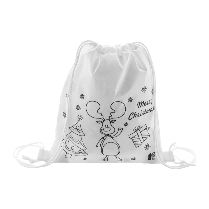 Reklámajándék | Julfar Bag A karácsonyi színezhető hátizsák, fehér