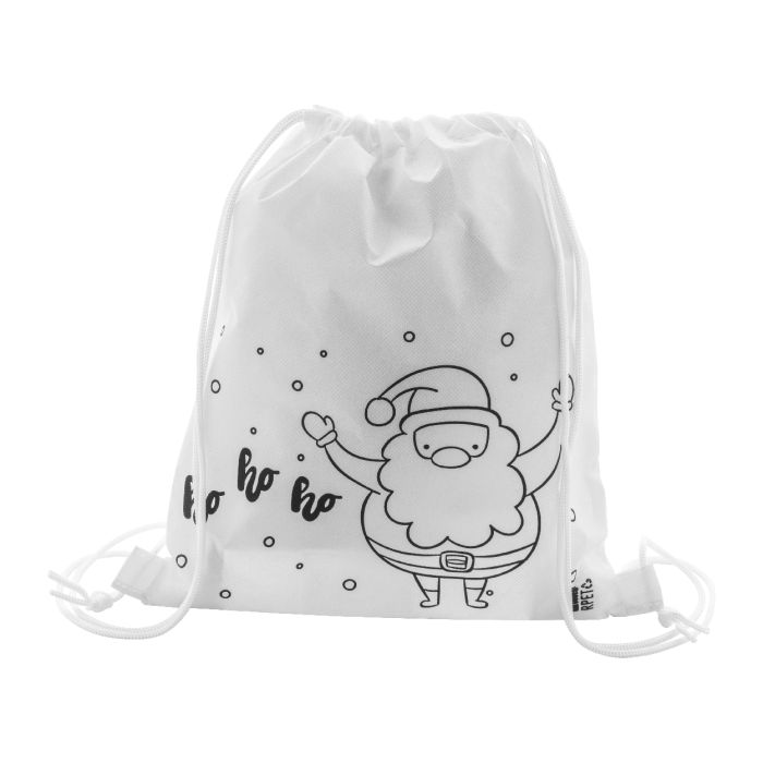 Reklámajándék | Julfar Bag B karácsonyi színezhető hátizsák, fehér