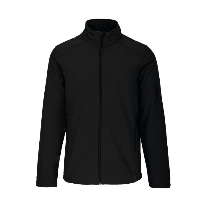 KA401 3 rétegű softshell kabát, fekete | Reklámajándék, reklámtárgy, céges ajándék, egyedi reklámajándék Reklámajándék | KA401 3 rétegű softshell kabát, fekete